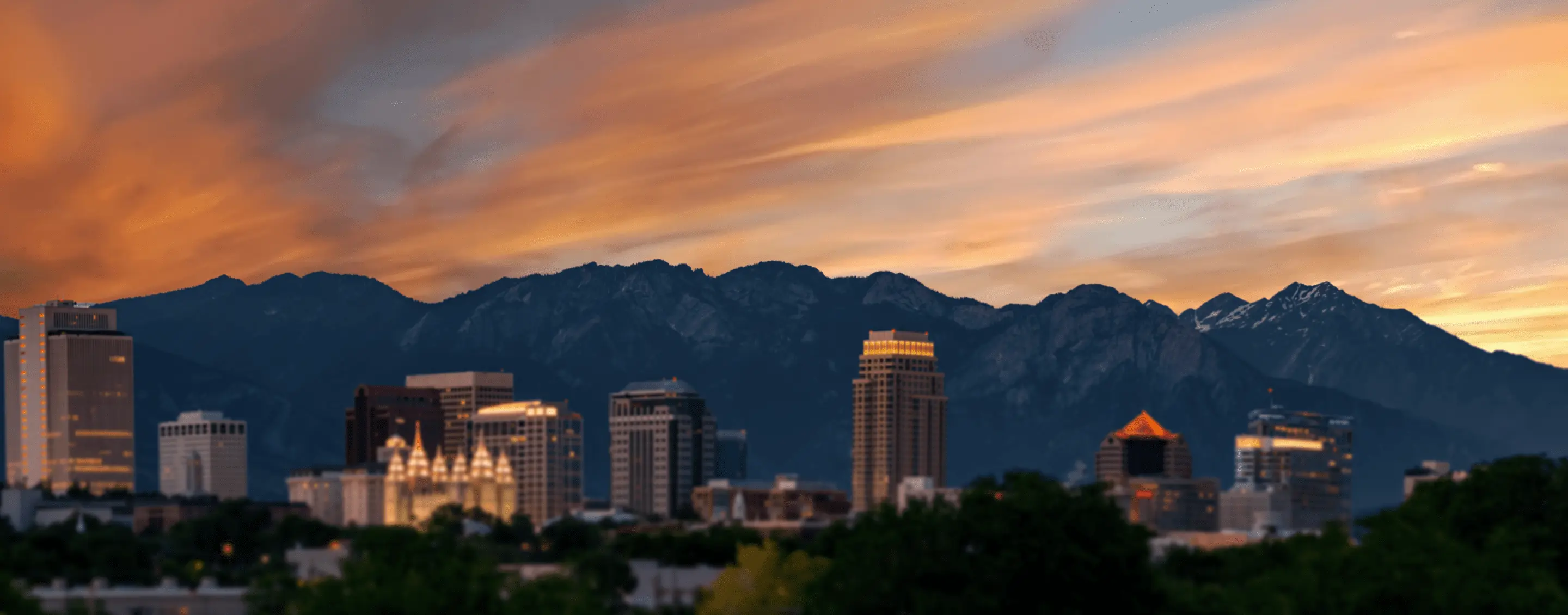 City skyline background